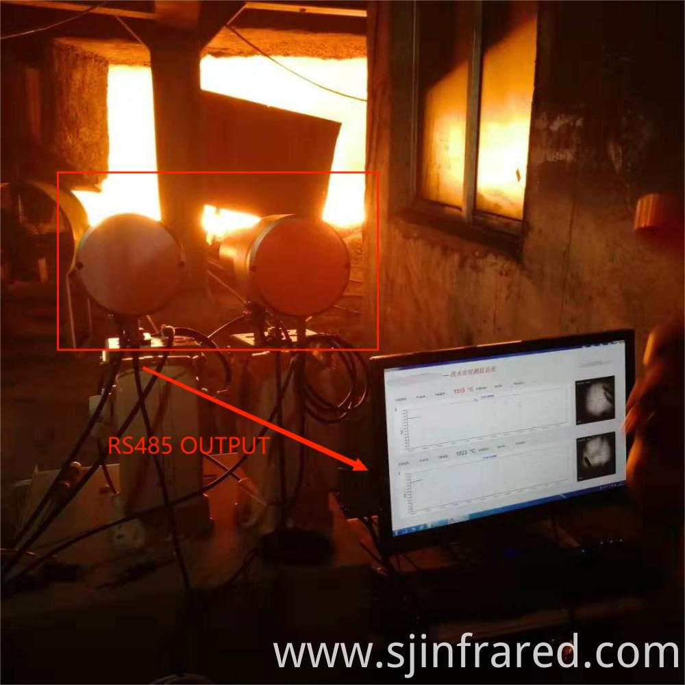 furnace temperature infrared pyrometer